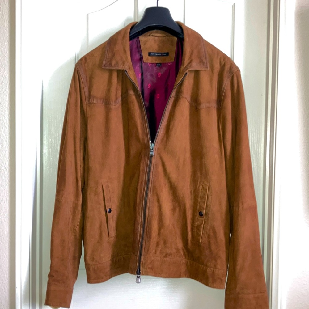 John Varvatos suede jacket XXL